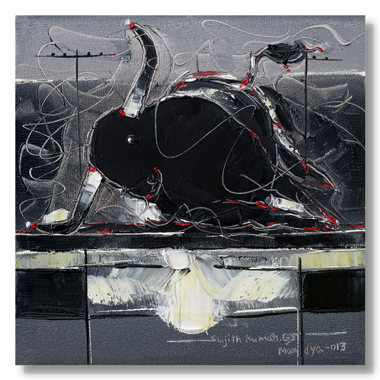 Bull-99 - SUJITH KUMAR GS MANDYA Art Studio Gallery (SKGSM Art Studio Gallery)