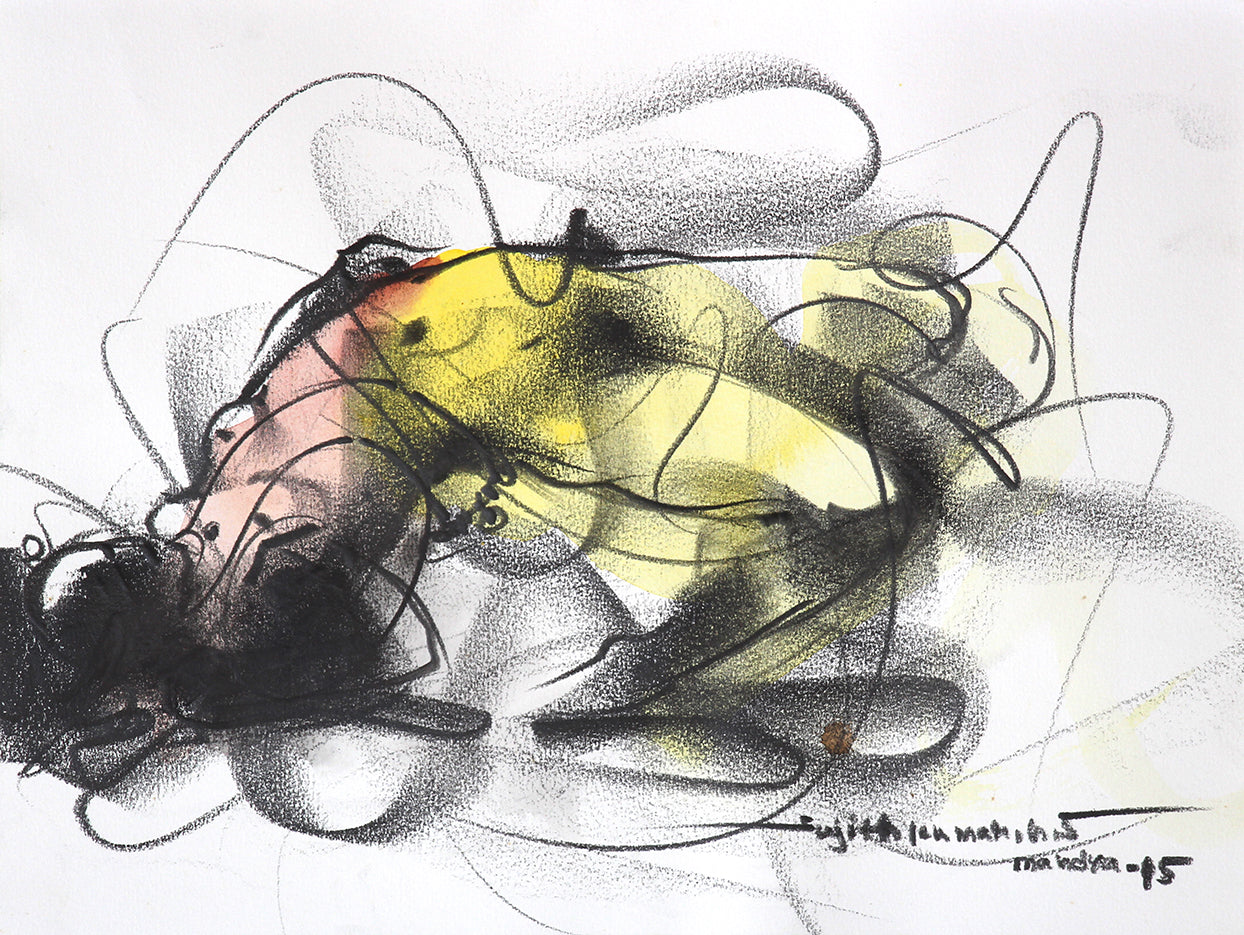 Nude Drawing-163 - SUJITH KUMAR GS MANDYA Art Studio Gallery (SKGSM Art Studio Gallery)