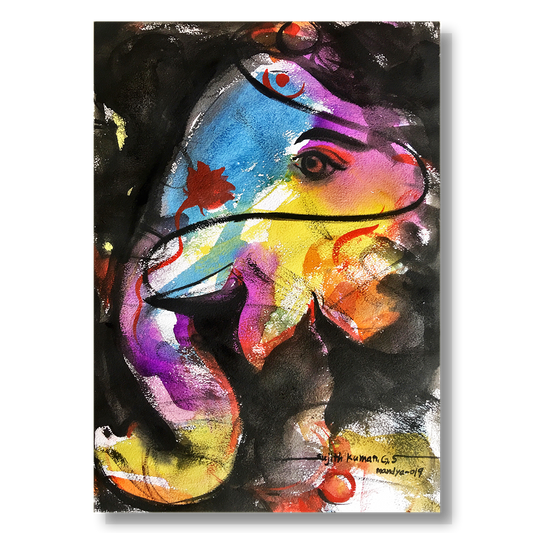 Ganesha-22 - SUJITH KUMAR GS MANDYA Art Studio Gallery (SKGSM Art Studio Gallery)