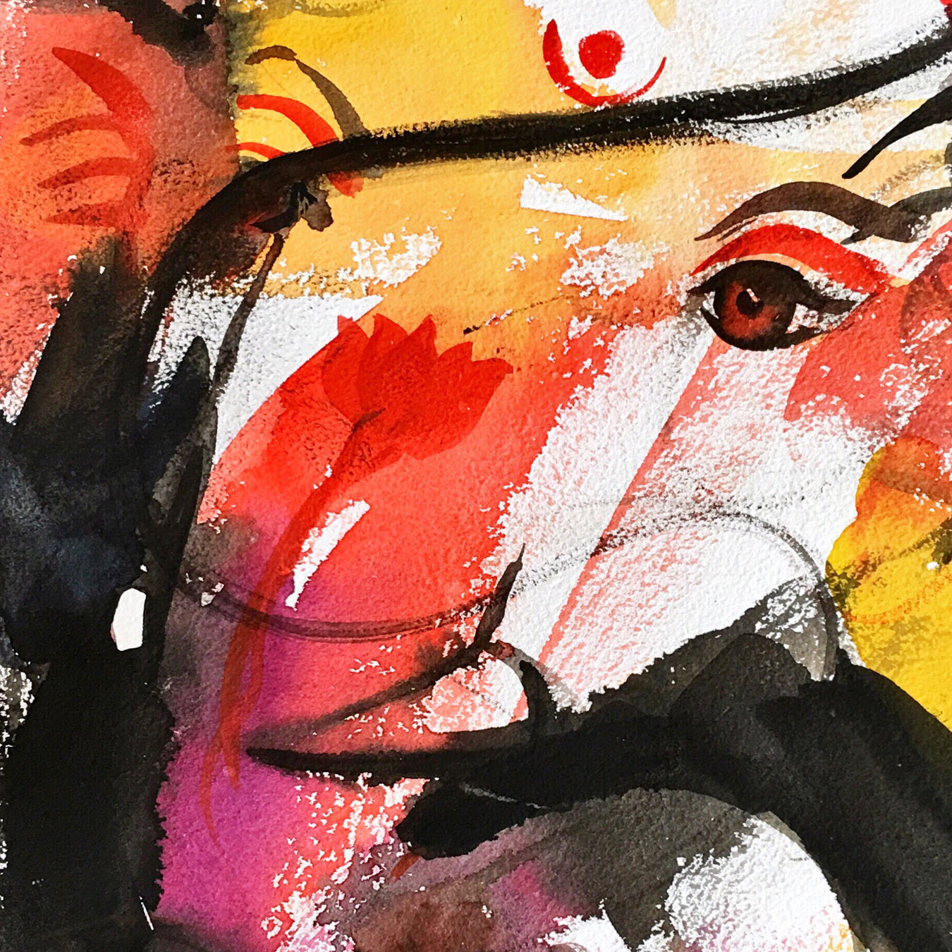 Ganesha-21 - SUJITH KUMAR GS MANDYA Art Studio Gallery (SKGSM Art Studio Gallery)