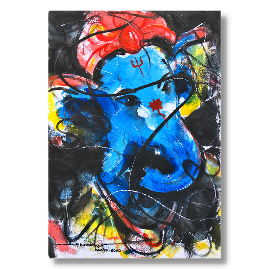 Ganesha-30 - SUJITH KUMAR GS MANDYA Art Studio Gallery (SKGSM Art Studio Gallery)