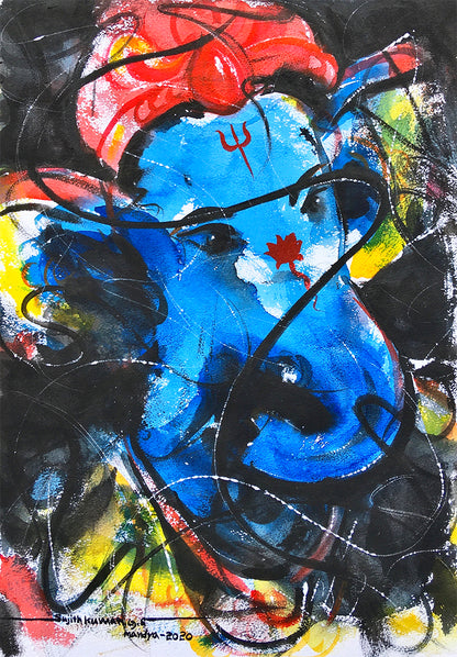 Ganesha-30 - SUJITH KUMAR GS MANDYA Art Studio Gallery (SKGSM Art Studio Gallery)