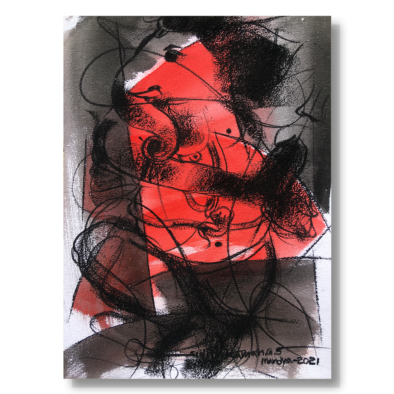 Ganesha-50 - SUJITH KUMAR GS MANDYA Art Studio Gallery (SKGSM Art Studio Gallery)