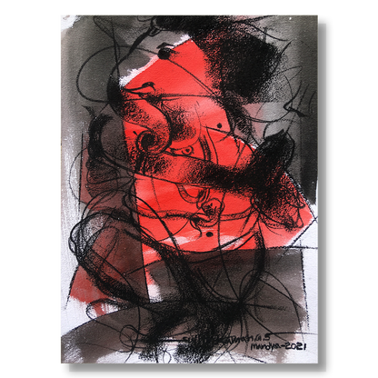 Ganesha-50 - SUJITH KUMAR GS MANDYA Art Studio Gallery (SKGSM Art Studio Gallery)