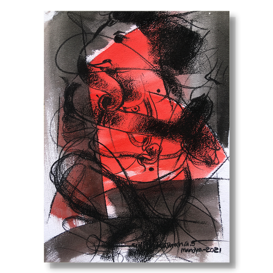 Ganesha-50 - SUJITH KUMAR GS MANDYA Art Studio Gallery (SKGSM Art Studio Gallery)