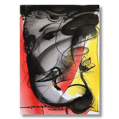 Ganesha-51 - SUJITH KUMAR GS MANDYA Art Studio Gallery (SKGSM Art Studio Gallery)