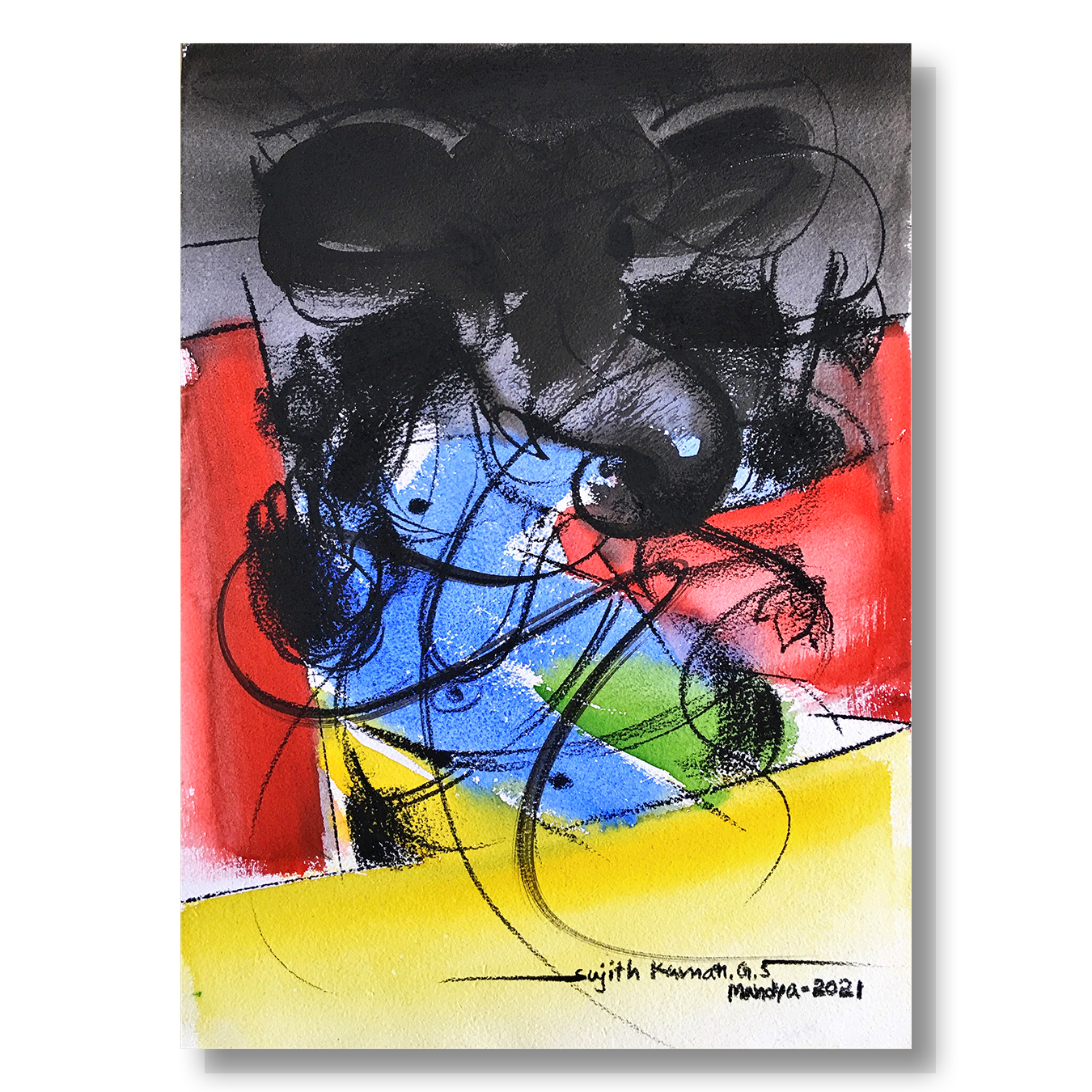 Ganesha-52 - SUJITH KUMAR GS MANDYA Art Studio Gallery (SKGSM Art Studio Gallery)