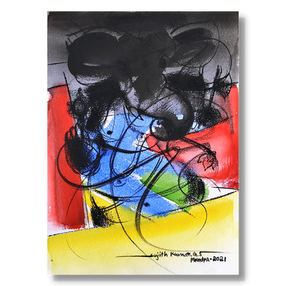 Ganesha-52 - SUJITH KUMAR GS MANDYA Art Studio Gallery (SKGSM Art Studio Gallery)