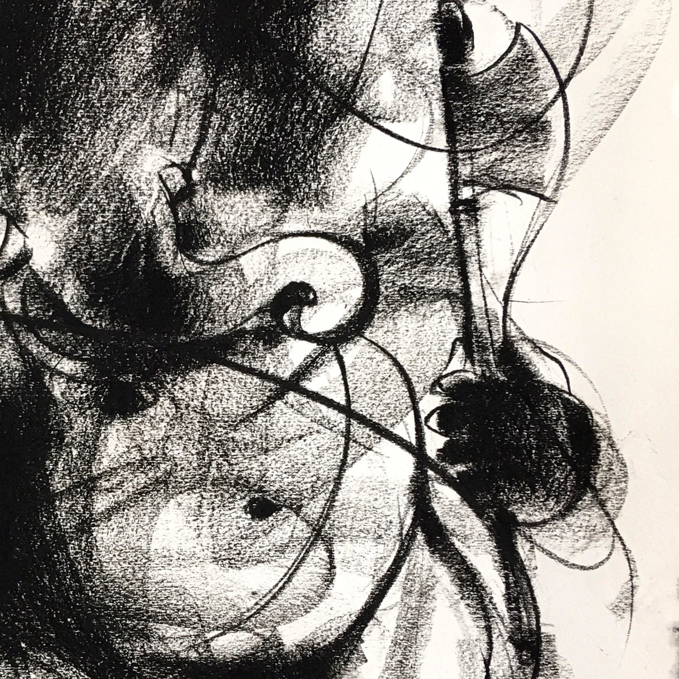 Charcoal Ganesha-1 - SUJITH KUMAR GS MANDYA Art Studio Gallery (SKGSM Art Studio Gallery)