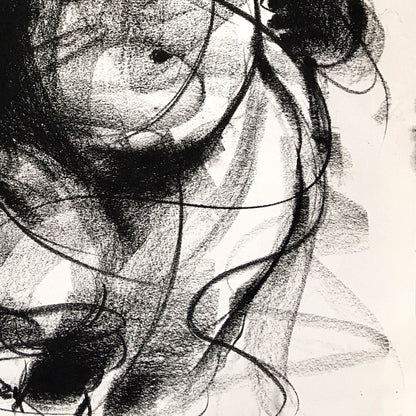 Charcoal Ganesha-1 - SUJITH KUMAR GS MANDYA Art Studio Gallery (SKGSM Art Studio Gallery)