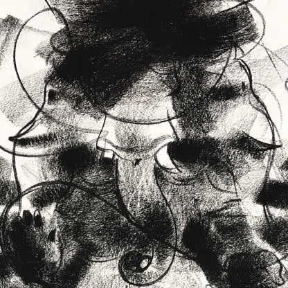 Charcoal Ganesha-2 - SUJITH KUMAR GS MANDYA Art Studio Gallery (SKGSM Art Studio Gallery)