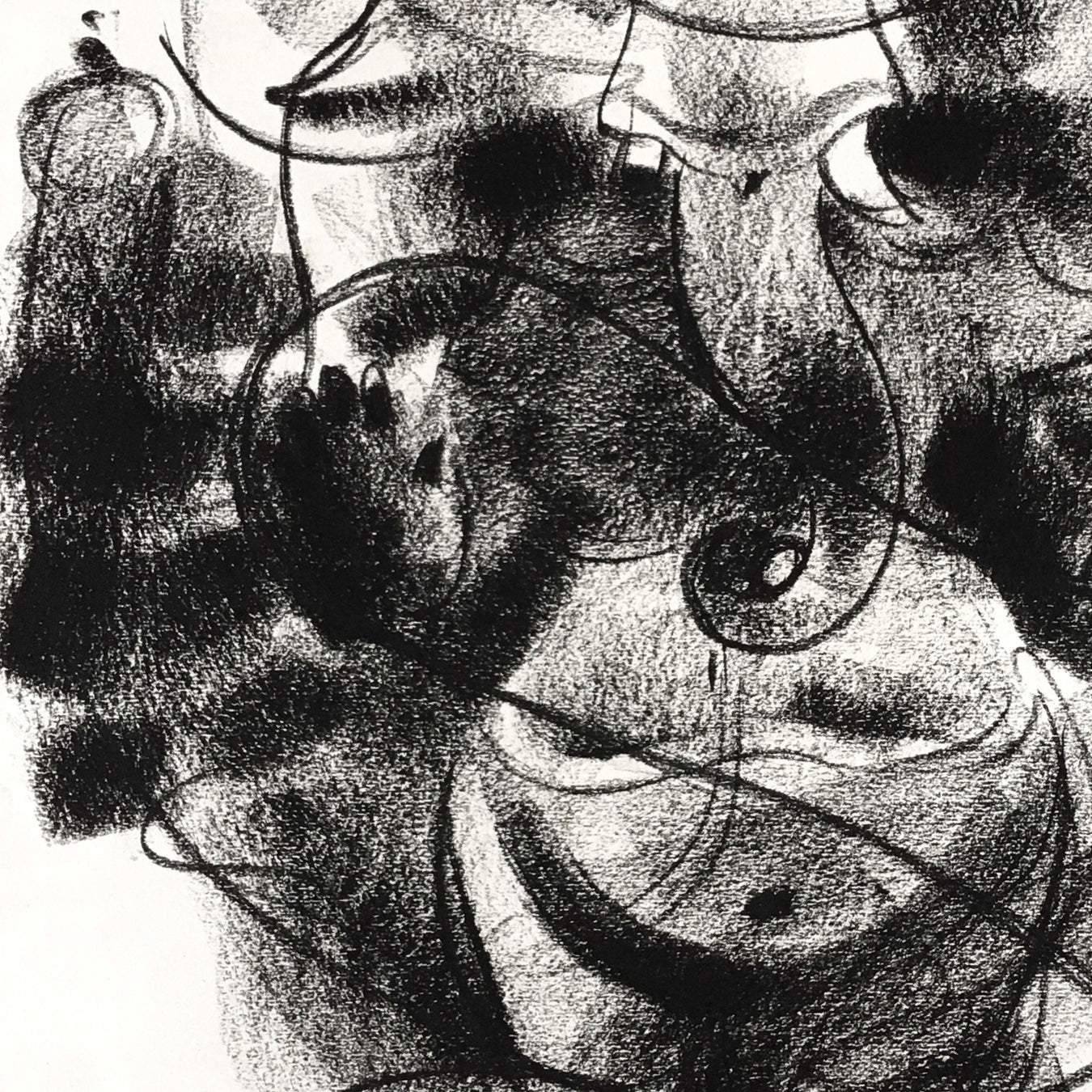 Charcoal Ganesha-2 - SUJITH KUMAR GS MANDYA Art Studio Gallery (SKGSM Art Studio Gallery)