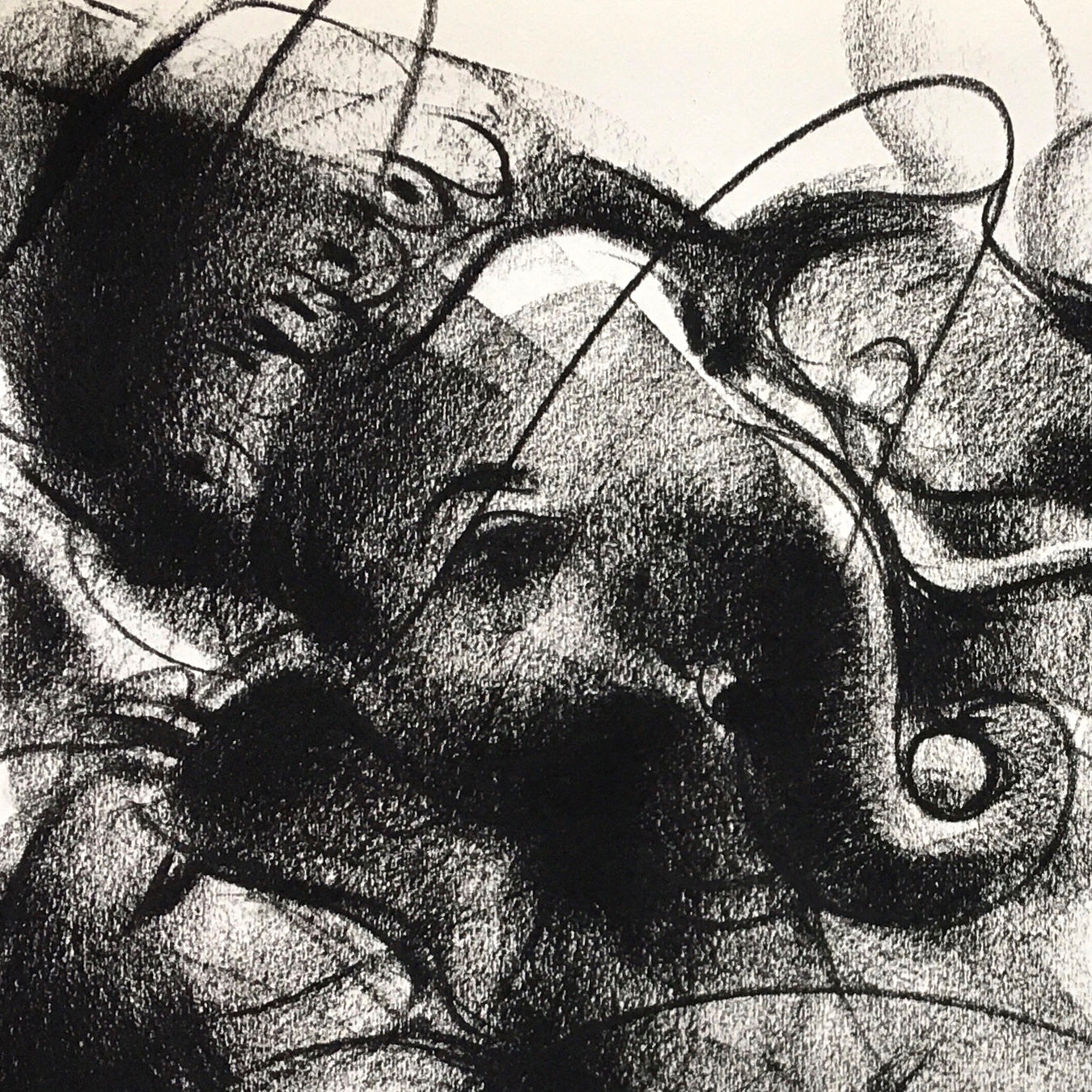 Charcoal Ganesha-3 - SUJITH KUMAR GS MANDYA Art Studio Gallery (SKGSM Art Studio Gallery)