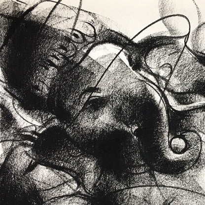 Charcoal Ganesha-3 - SUJITH KUMAR GS MANDYA Art Studio Gallery (SKGSM Art Studio Gallery)