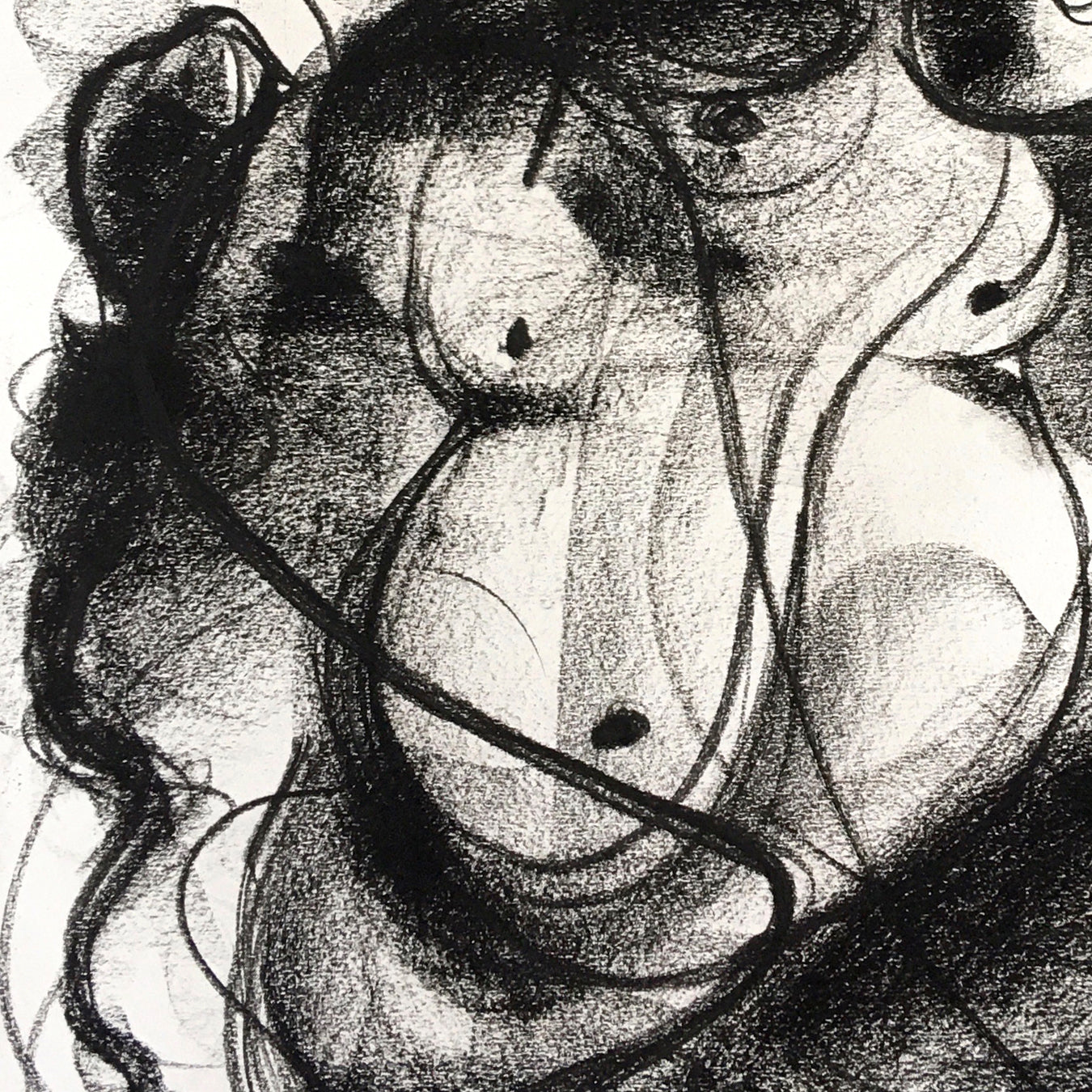 Charcoal Ganesha-4 - SUJITH KUMAR GS MANDYA Art Studio Gallery (SKGSM Art Studio Gallery)