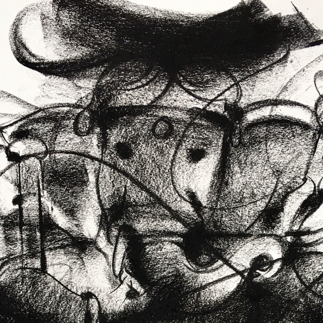 Charcoal Ganesha-5 - SUJITH KUMAR GS MANDYA Art Studio Gallery (SKGSM Art Studio Gallery)