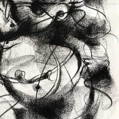 Charcoal Ganesha-5 - SUJITH KUMAR GS MANDYA Art Studio Gallery (SKGSM Art Studio Gallery)