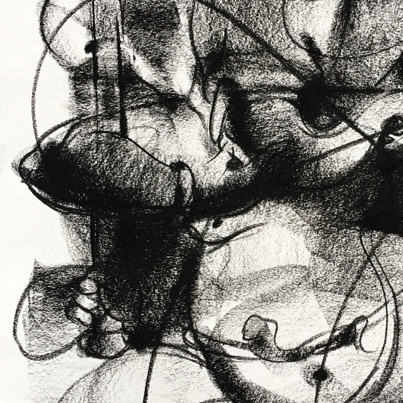 Charcoal Ganesha-5 - SUJITH KUMAR GS MANDYA Art Studio Gallery (SKGSM Art Studio Gallery)