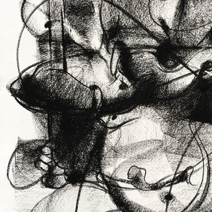 Charcoal Ganesha-5 - SUJITH KUMAR GS MANDYA Art Studio Gallery (SKGSM Art Studio Gallery)