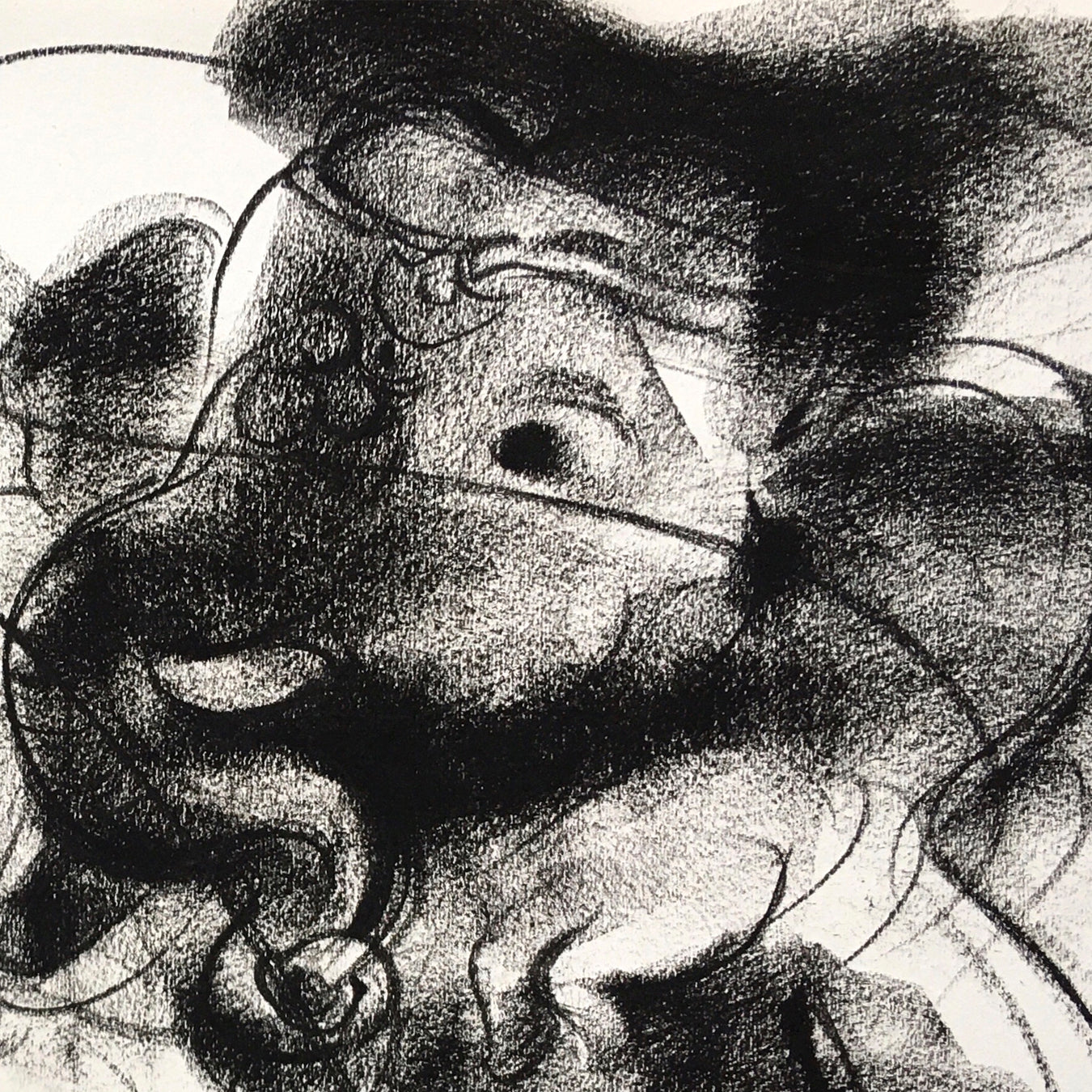 Charcoal Ganesha-7 - SUJITH KUMAR GS MANDYA Art Studio Gallery (SKGSM Art Studio Gallery)