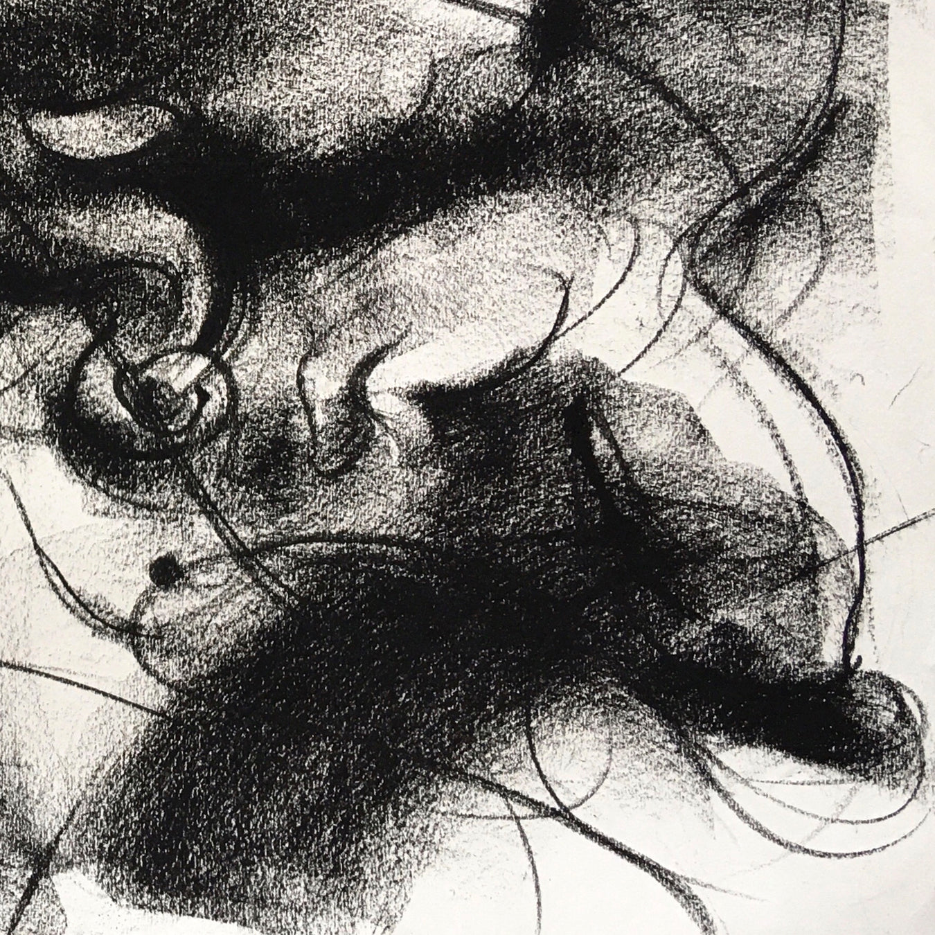 Charcoal Ganesha-7 - SUJITH KUMAR GS MANDYA Art Studio Gallery (SKGSM Art Studio Gallery)