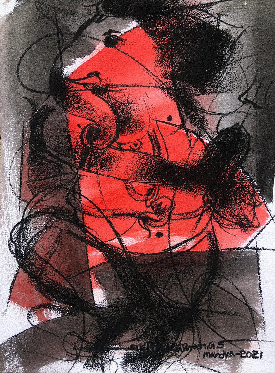 Ganesha-50 - SUJITH KUMAR GS MANDYA Art Studio Gallery (SKGSM Art Studio Gallery)