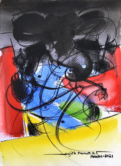 Ganesha-52 - SUJITH KUMAR GS MANDYA Art Studio Gallery (SKGSM Art Studio Gallery)