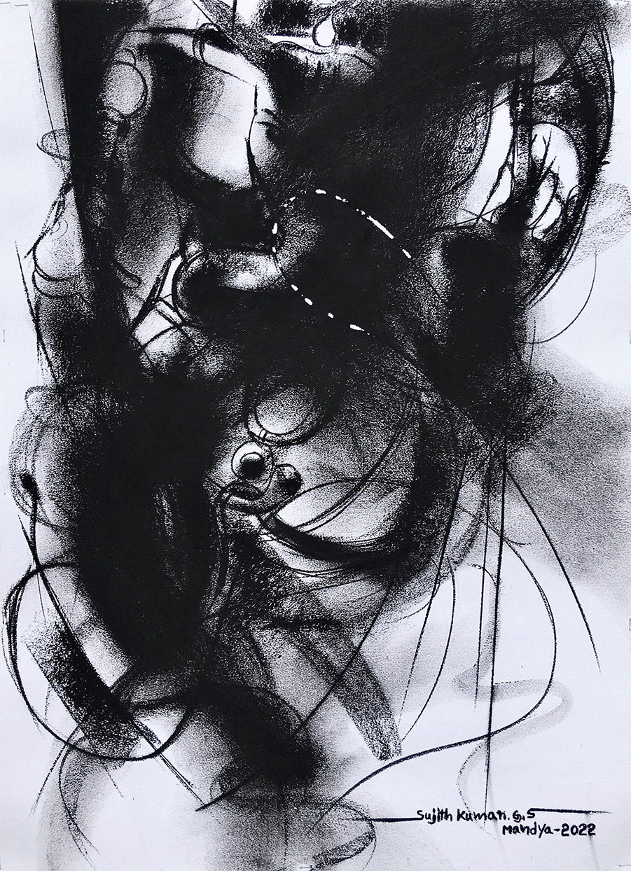 Ganesha-60 - SUJITH KUMAR GS MANDYA Art Studio Gallery (SKGSM Art Studio Gallery)