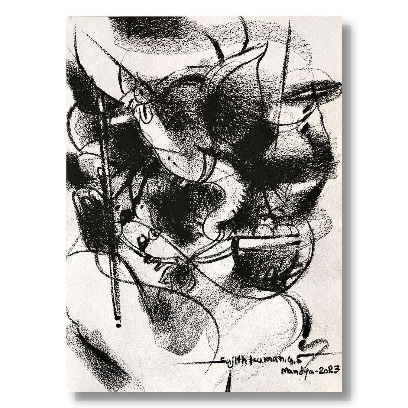 Ganesha-211 - SUJITH KUMAR GS MANDYA Art Studio Gallery (SKGSM Art Studio Gallery)