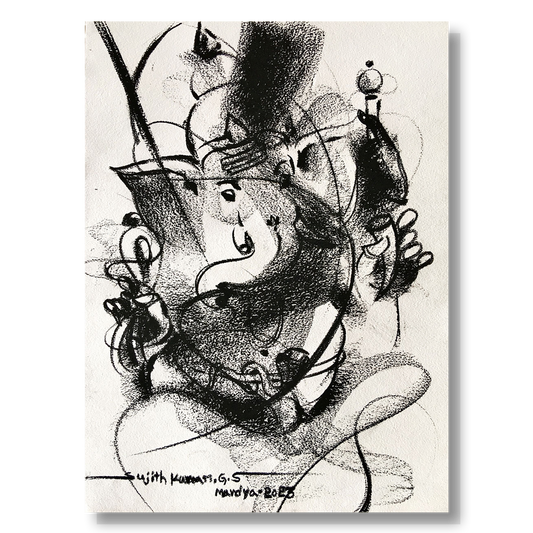 Ganesha-213 - SUJITH KUMAR GS MANDYA Art Studio Gallery (SKGSM Art Studio Gallery)
