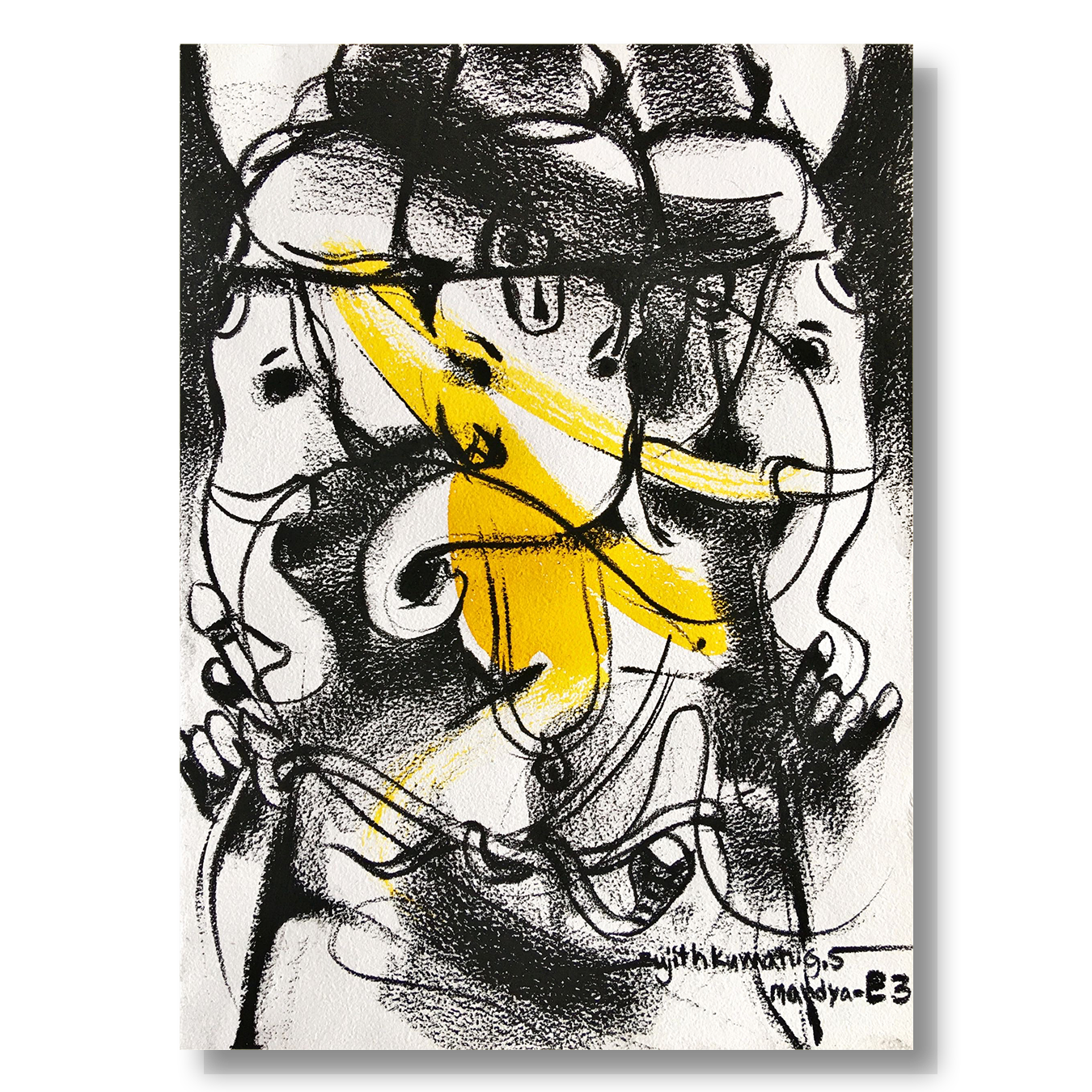 Ganesha-216 - SUJITH KUMAR GS MANDYA Art Studio Gallery (SKGSM Art Studio Gallery)