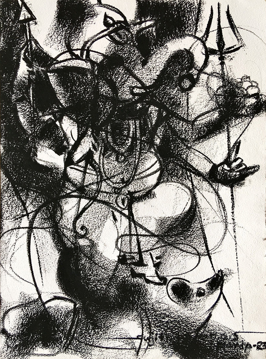Ganesha-212 - SUJITH KUMAR GS MANDYA Art Studio Gallery (SKGSM Art Studio Gallery)