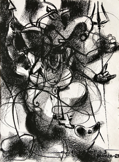 Ganesha-212 - SUJITH KUMAR GS MANDYA Art Studio Gallery (SKGSM Art Studio Gallery)
