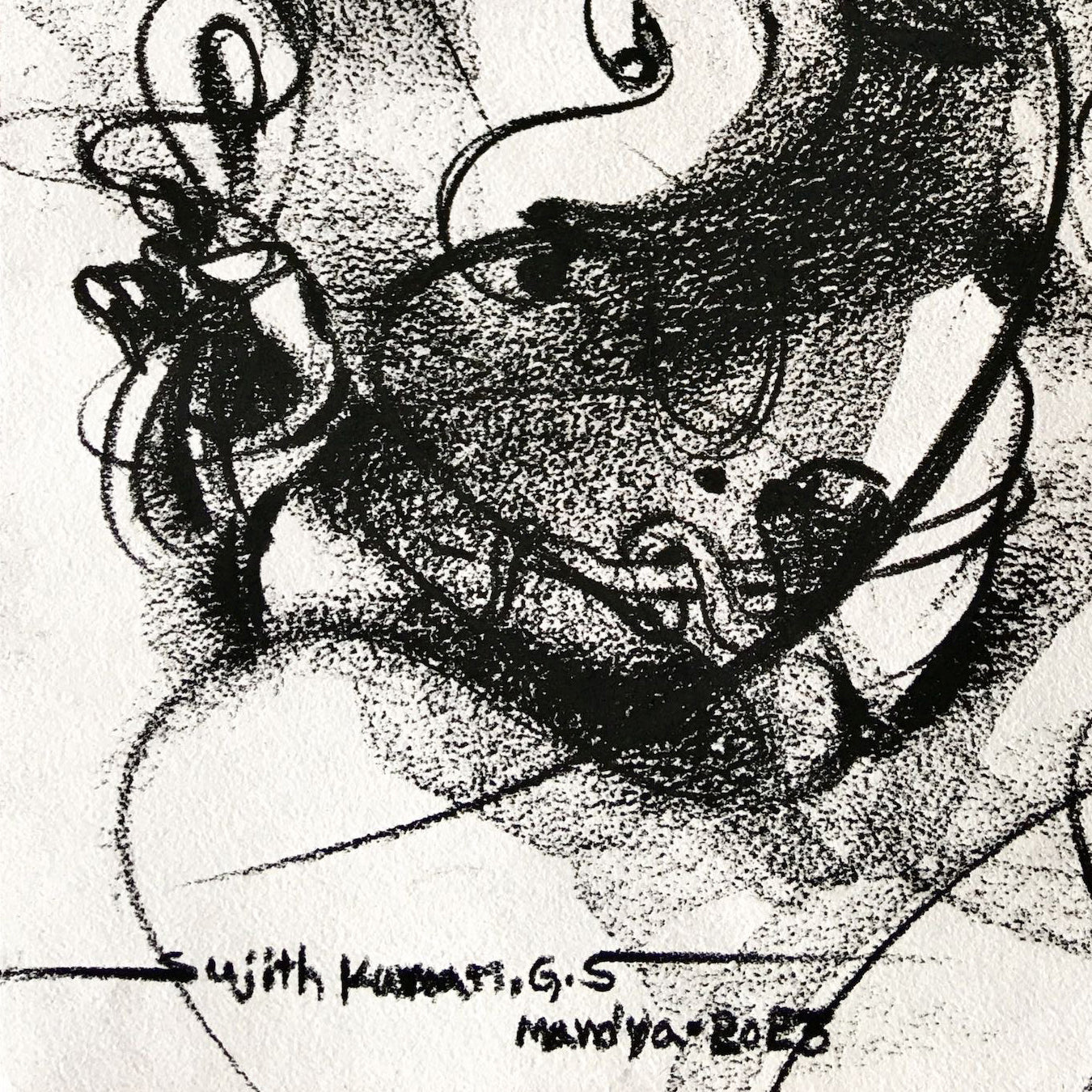 Ganesha-213 - SUJITH KUMAR GS MANDYA Art Studio Gallery (SKGSM Art Studio Gallery)