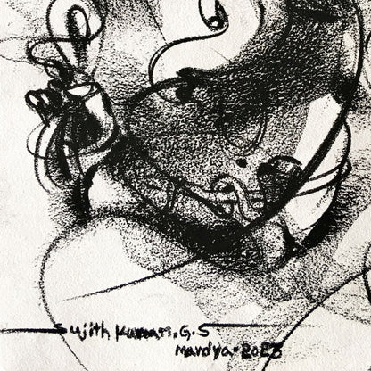 Ganesha-213 - SUJITH KUMAR GS MANDYA Art Studio Gallery (SKGSM Art Studio Gallery)