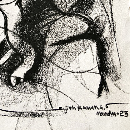 Ganesha-214 - SUJITH KUMAR GS MANDYA Art Studio Gallery (SKGSM Art Studio Gallery)