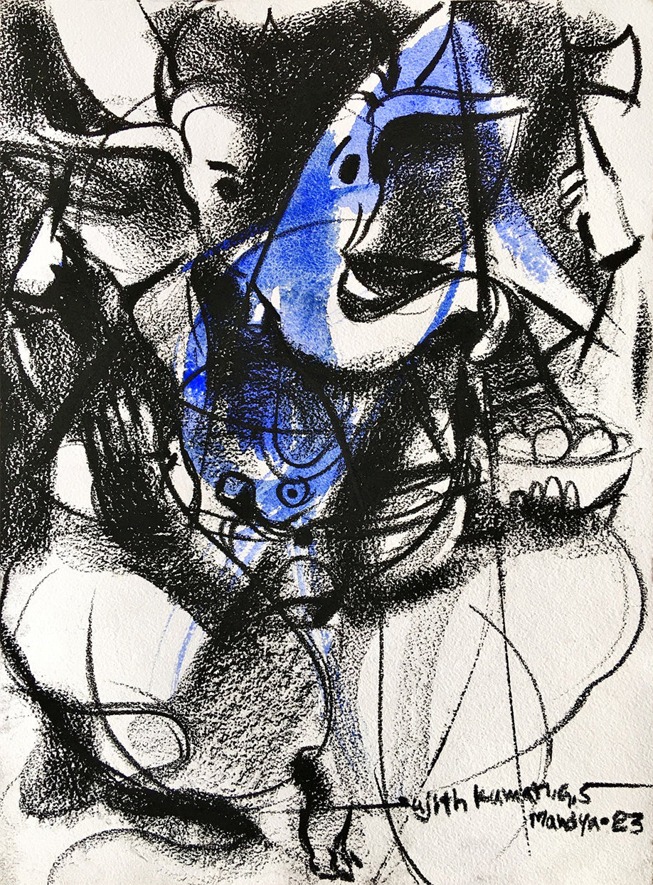 Ganesha-215 - SUJITH KUMAR GS MANDYA Art Studio Gallery (SKGSM Art Studio Gallery)