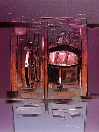 Traffic Control-01 - SUJITH KUMAR GS MANDYA Art Studio Gallery (SKGSM Art Studio Gallery)