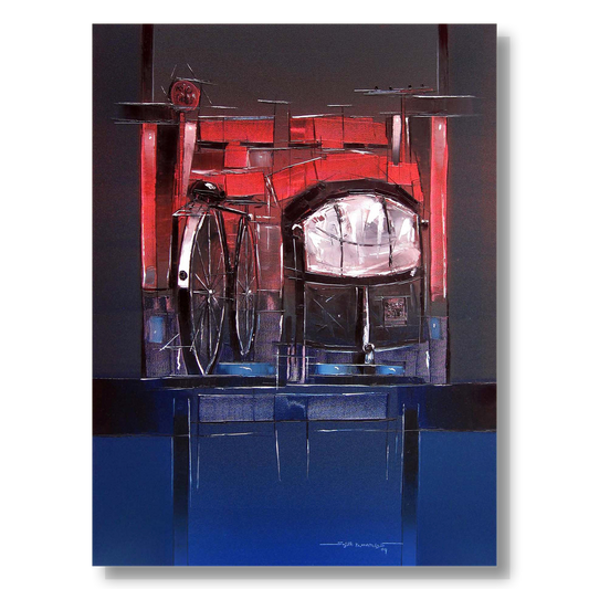 Traffic Control-03 - SUJITH KUMAR GS MANDYA Art Studio Gallery (SKGSM Art Studio Gallery)