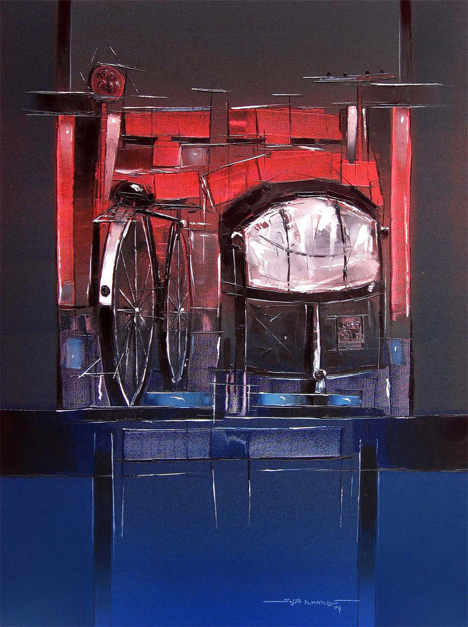Traffic Control-03 - SUJITH KUMAR GS MANDYA Art Studio Gallery (SKGSM Art Studio Gallery)