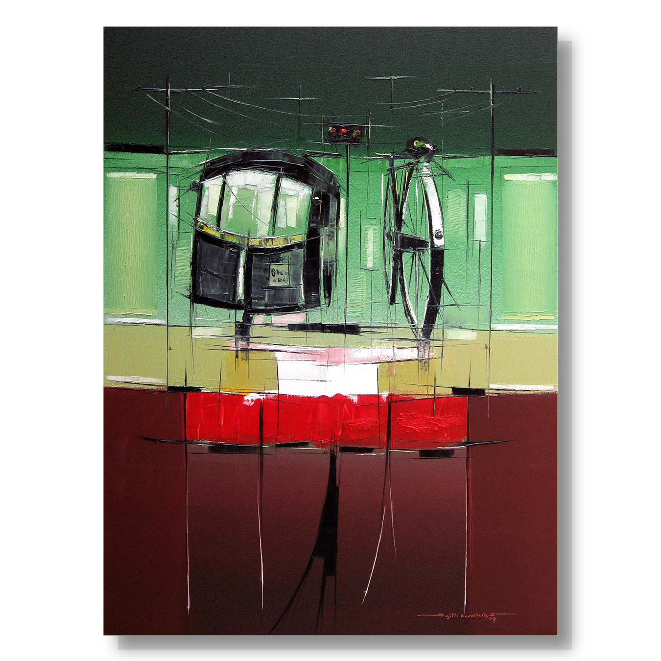 Traffic Control-07 - SUJITH KUMAR GS MANDYA Art Studio Gallery (SKGSM Art Studio Gallery)