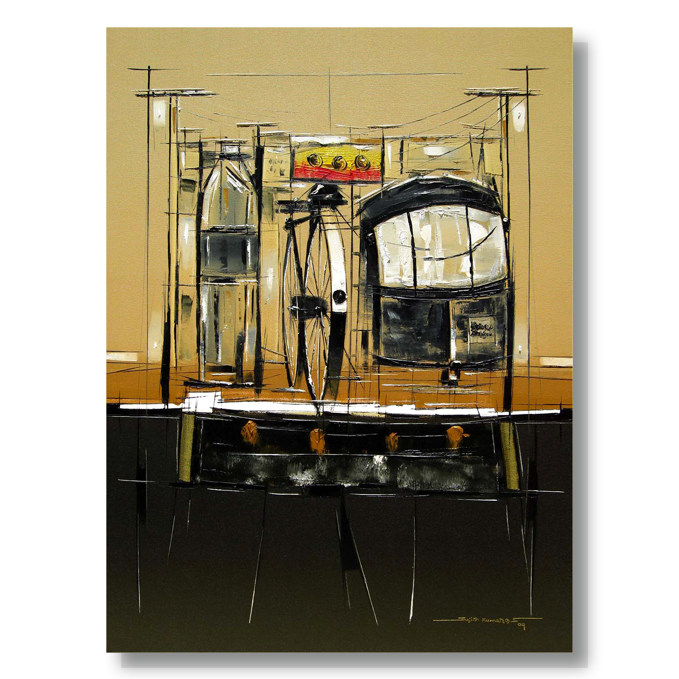 Traffic Control-08 - SUJITH KUMAR GS MANDYA Art Studio Gallery (SKGSM Art Studio Gallery)