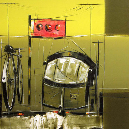 Traffic Control-09 - SUJITH KUMAR GS MANDYA Art Studio Gallery (SKGSM Art Studio Gallery)