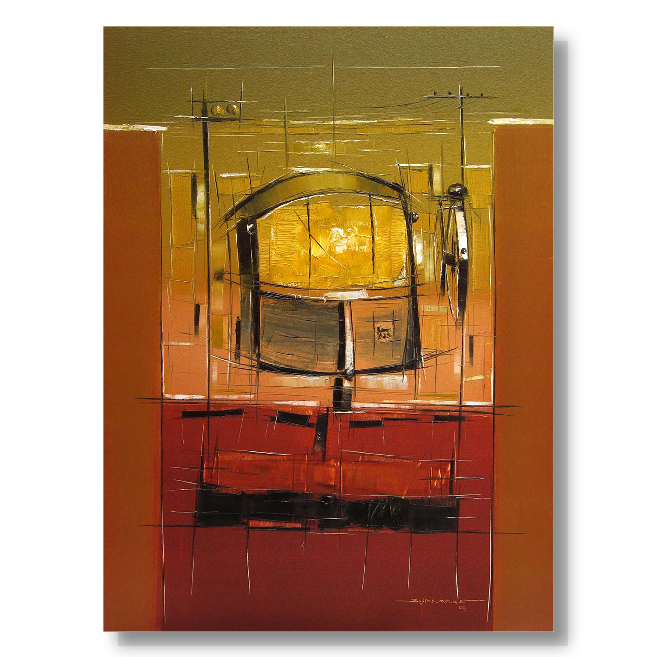 Traffic Control-10 - SUJITH KUMAR GS MANDYA Art Studio Gallery (SKGSM Art Studio Gallery)