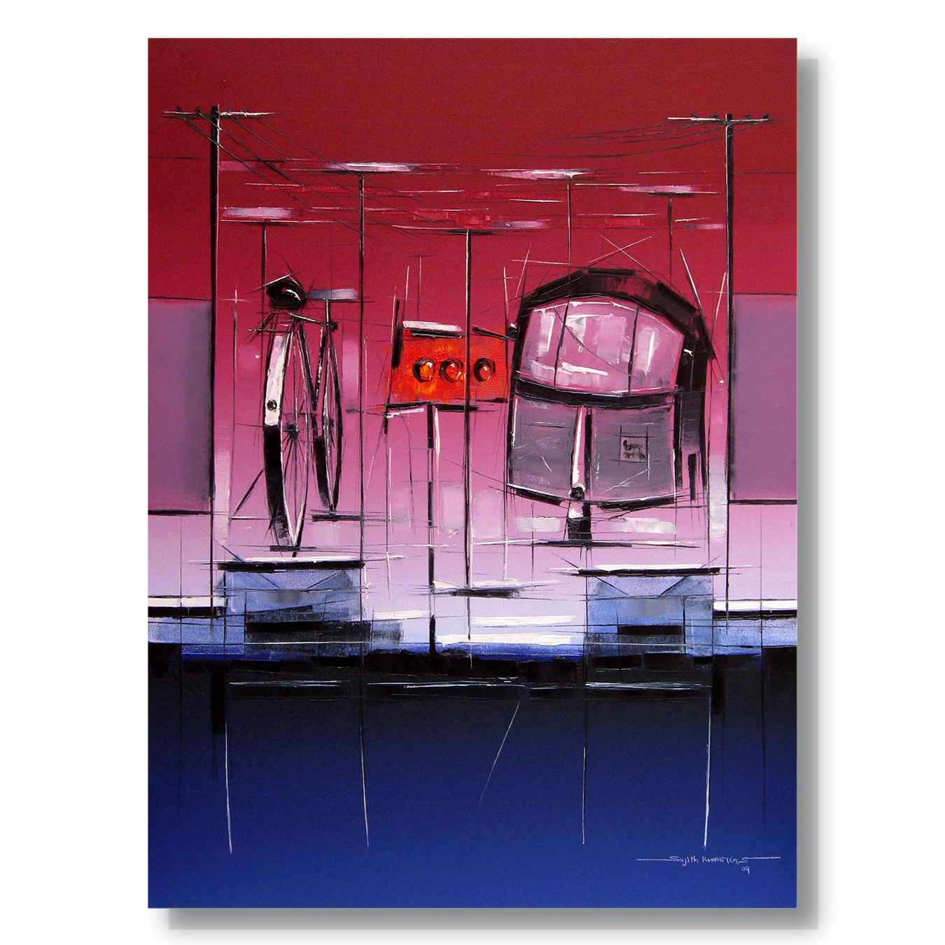 Traffic Control-11 - SUJITH KUMAR GS MANDYA Art Studio Gallery (SKGSM Art Studio Gallery)