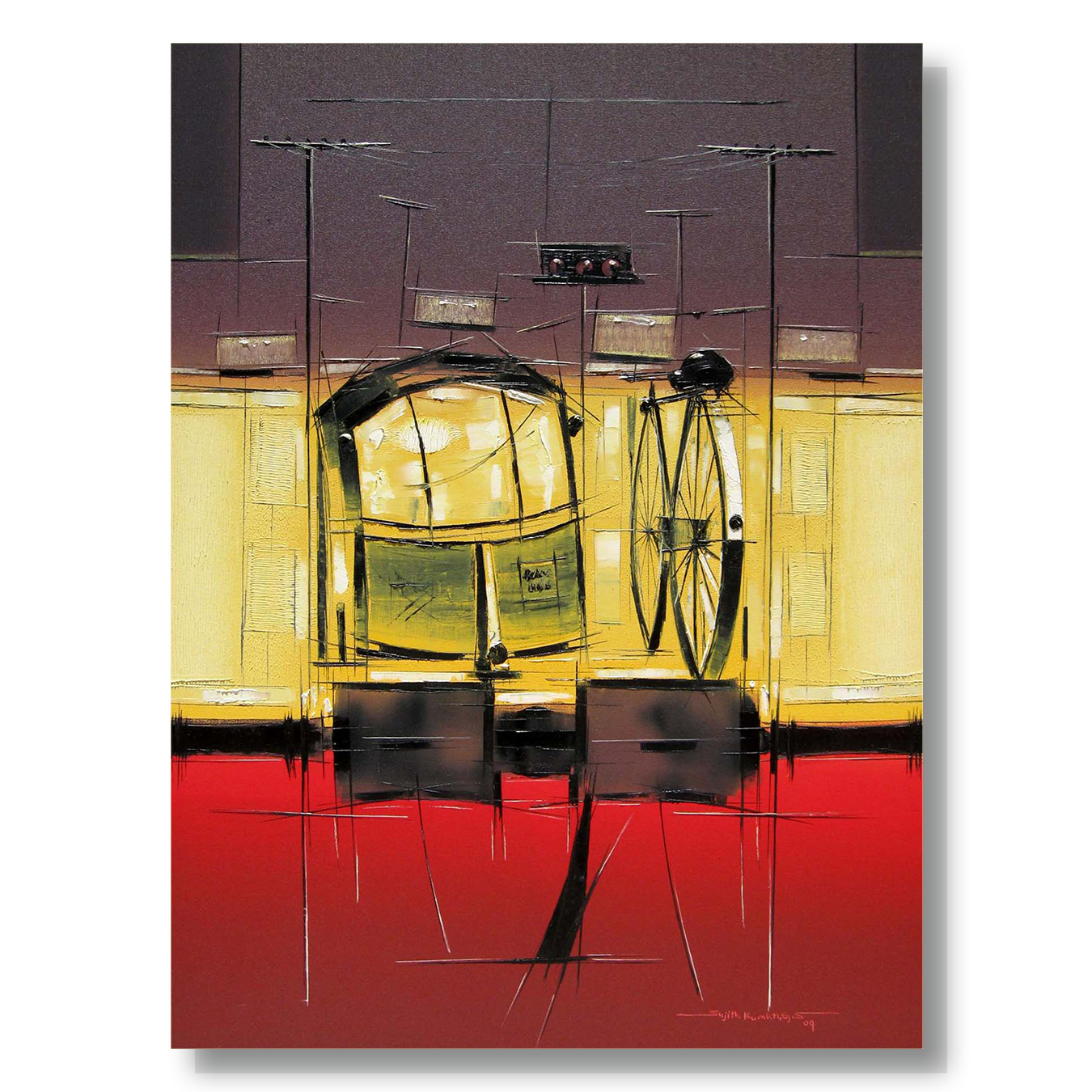 Traffic Control-13 - SUJITH KUMAR GS MANDYA Art Studio Gallery (SKGSM Art Studio Gallery)