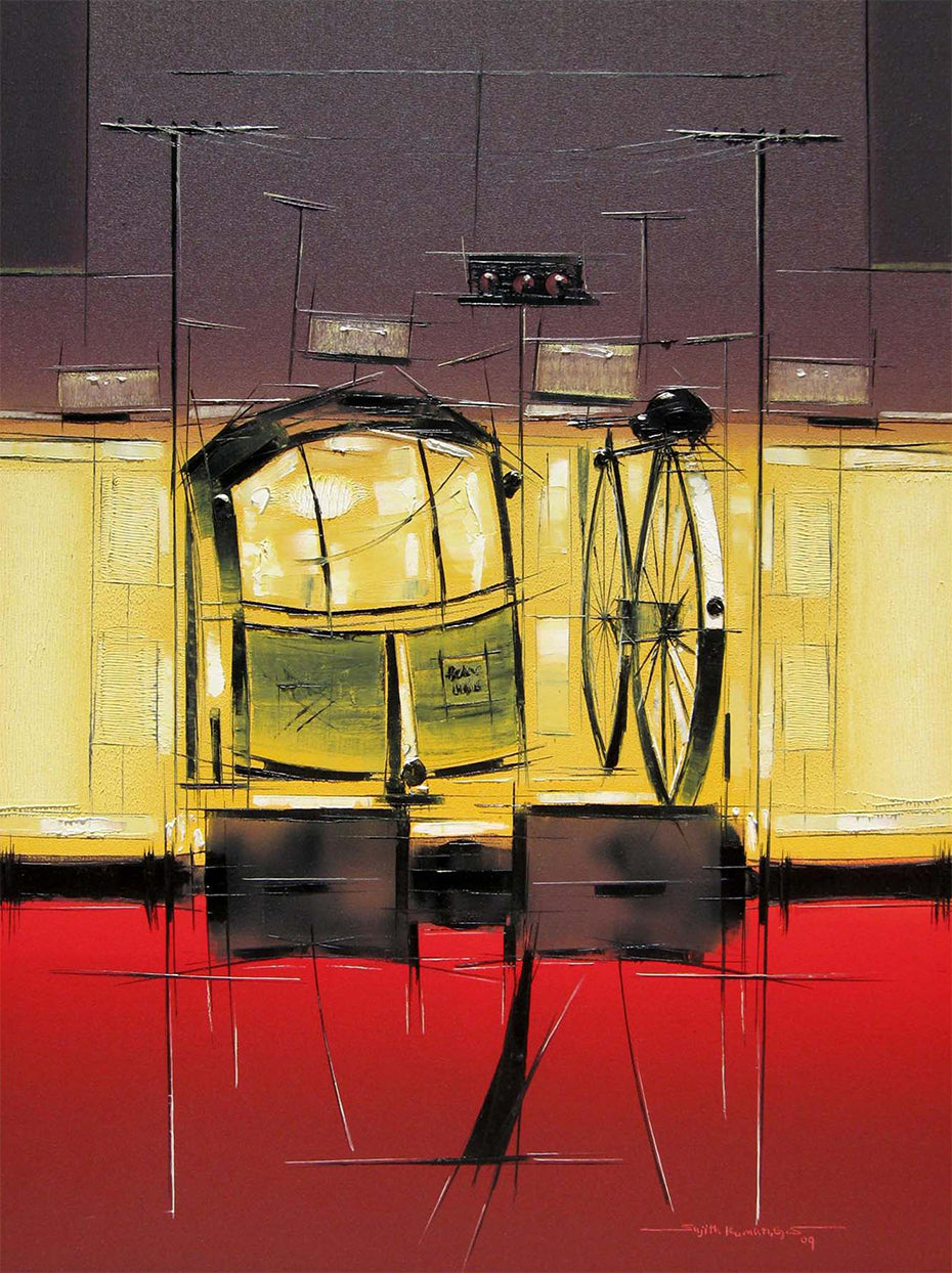 Traffic Control-13 - SUJITH KUMAR GS MANDYA Art Studio Gallery (SKGSM Art Studio Gallery)