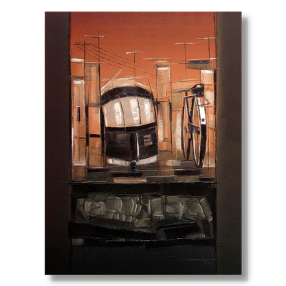Traffic Control-14 - SUJITH KUMAR GS MANDYA Art Studio Gallery (SKGSM Art Studio Gallery)