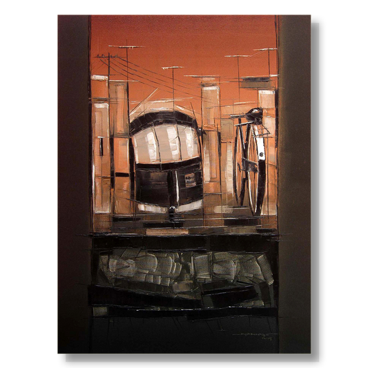 Traffic Control-14 - SUJITH KUMAR GS MANDYA Art Studio Gallery (SKGSM Art Studio Gallery)