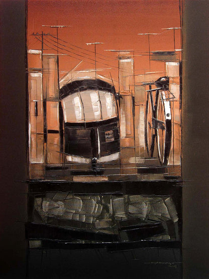 Traffic Control-14 - SUJITH KUMAR GS MANDYA Art Studio Gallery (SKGSM Art Studio Gallery)
